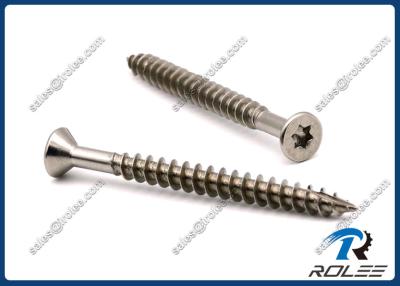 China Stainless Steel 316 Countersunk Head Torx Deck Wood Screw, Type 17, Marine Grade for sale