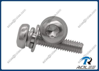 China 304/A2 Stainless Steel Torx Pan Head Metric SEMS Screw with Washers for sale