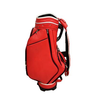 China PU Leather PU Leather Golf Cart Bag And Logo Cart Custom Golf Bag Cart For Women for sale