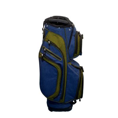 China Nylon PU 14 Grids Golf Bag Nylon Golf Cart Bag For Golf Course for sale