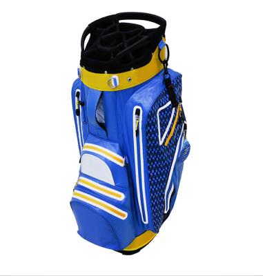 China For Golf Course Blue Custom PU Golf Bag for sale