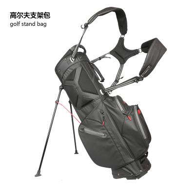 China Golf Stand Bag Manufacturer Black Waterproof Golf Stand Bag for sale