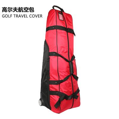 China Lightweight Golf Travel Cover Red Nylon Waterproof Cover for sale