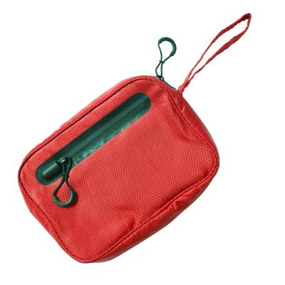 China Golf Handbag Golf Handbag Golf Accessories Bag For Golf Ball Holder PU Leather Red for sale