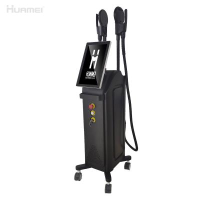 China Shandong HUAMEI EMS 2021 Weight Loss Shaping Sculpting Body Contourin Weight Loss EMS Slimming Machine for sale