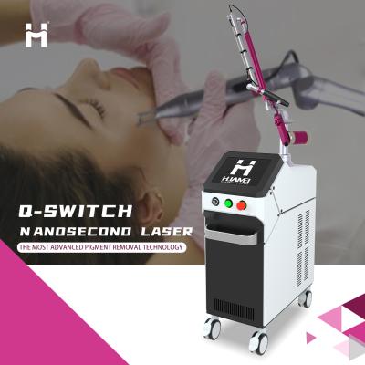 China Dye Removal Huamei Use Q Switch ND Yag Laser Tattoo Removal Nanosecond Laser Machine Medical Clinical ND-yag Laser for sale