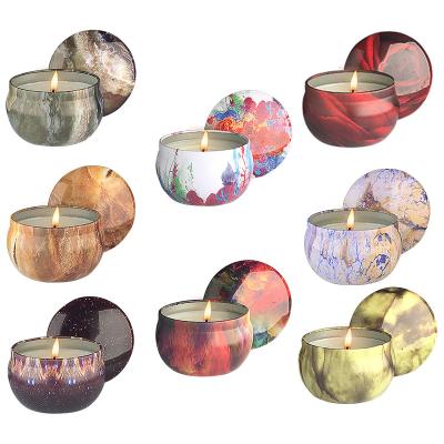 China Rekindle Hot-selling Scented Candle Eight-Piece Set Smokeless Environmental Friendly Scented Candle Set for sale