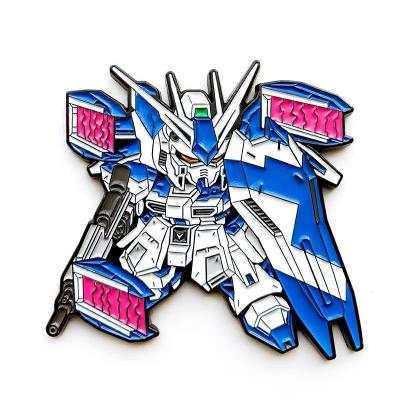 China Soft Lapel Pin Badge Custom/Fashion/Personality New Gundam Anime Badge Custom Metal Pin Enamel Robot Comic Book Badge for sale