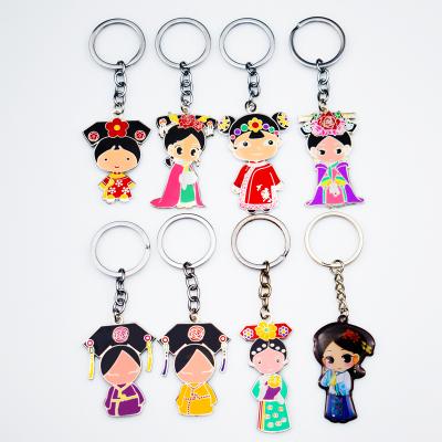 China Promotional Wholesale Souvenirs China Key Chain Gifts Custom Enamel Logo Metal Keychain Supplier for sale