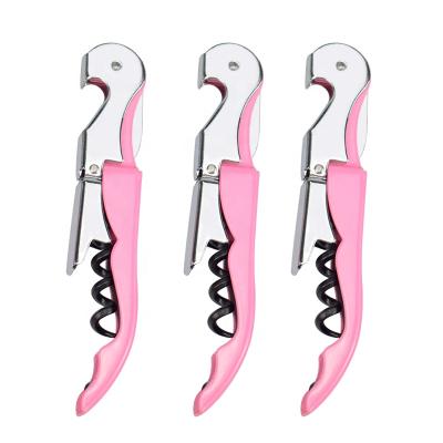 China Viable Retail Wholesale Double Hinged Stainless Steel Metal Corkscrew Wine Seahorse Bottle Opener for sale