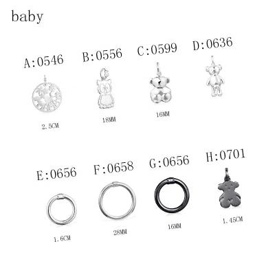 China S925 Fashion Silver Cute Bear Ladies Pendants Elegant Fine Polishing Spain Pendants Jewelry for sale