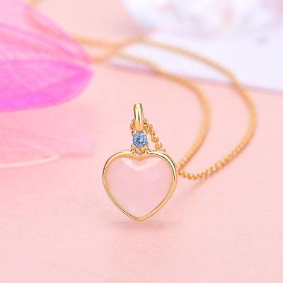 China Classic Spanish Polishing Same 925 18K Gold Bear Necklace Star Plated Opal Necklace Women's Jewelry Wholesaler Supplier for sale