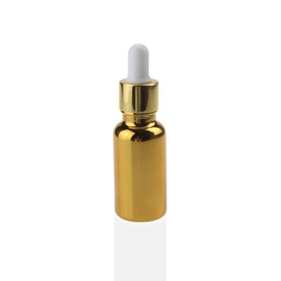 China Personal Care Gold 10ml Glass Dropper Bottles, 10ml Gold Glass Bottle, 10ml Mini Dropper Small Hot Sale Empty Glass Bottle for sale