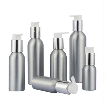 China Wholesale Empty Personal Care Full Set Bottle 40ml-250ml Metal Aluminum Shampoo Bottle With Pump for sale