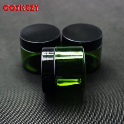 China Wholesale Empty Green 50g Skin Care Cream PET Cream Jar, 50g Clear Green PET Jar, 50cc Cream Bottle Plastic Bottle for sale