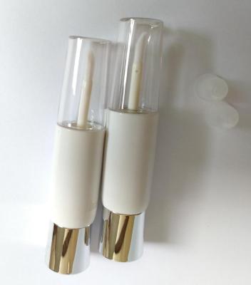 China Empty Cosmetics 5ml Clear Lip Gloss Tube And Silver Plastic Tube Bottle 4g ​​Lipstick Cosmetic Container for sale