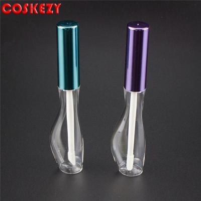 China Wholesale Single Empty Plastic Clear Lip Gloss Tubes Irregular Shaped Lip Gloss Plastic Tube, 10g Irregular Shape Clear Tube Lip Gloss Annotate Packaging, Clear Plastic Tube Lip Gloss for sale