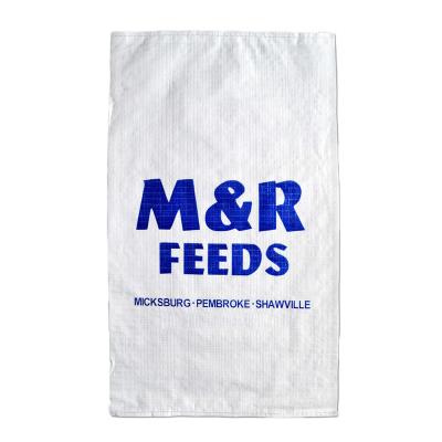 China Disposable Factory Wholesales 25kg 50kg Tote Bag Rice Grain Feed Bag Laminated Fertilizer Printed PP Woven Bag for sale