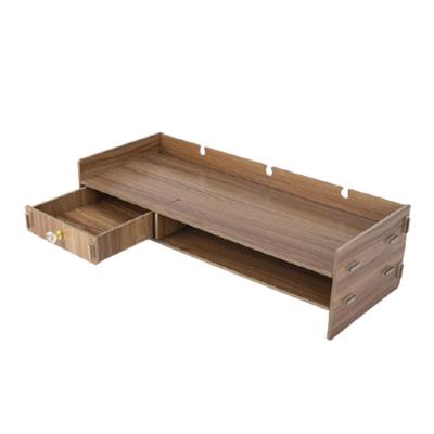 China Simple Viable Desk Organizer Office Storage Rack China Wall Cabinet Wood Shelf for sale