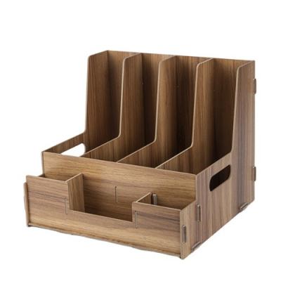 China Viable original quality portable wooden book frame storage multifunctional rack for sale