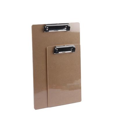 China Customized High Quality Simple Modern Fiber MDF A4 A5 Foldable Clipboard For School Office for sale