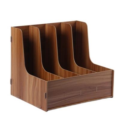 China Quality Viable Modern Adjustable Wooden Desktop Shelf Cosmetic Storage Box For Sale for sale