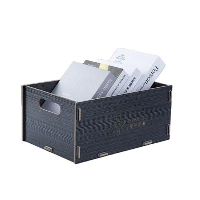 China Hot Selling Viable External Storage Box Office Kitchen Wooden Organizer Management Box for sale