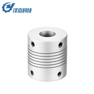 China Stores AZEJIA Aluminum Alloy Screw Thread Printing Coupling Flexible Shaft Custom Coupling For Reverse Side Motor for sale