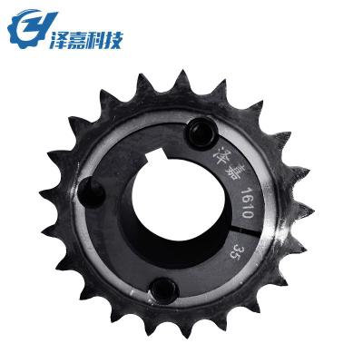 China Garment Shops High Quality Standard Industry Standard Idler Chain Sprocket With Taper Bush Bushing Solid Steel Factory Hardware for sale