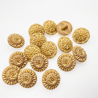 China Hotsale durable fashion sewing round decorative polyester resin plastic leg button for women clothes for sale