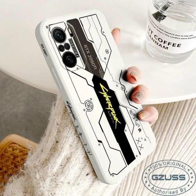 China GZUSS Waterproof For Xiaomi Poco Cyberpunk F-3 MI 11i 11X Pro Phone Matte Straight Edge Liquid Silicone Soft Cover Ultrathin Case for sale