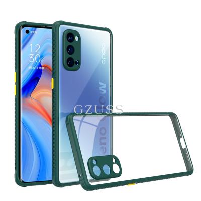 China GZUSS Waterproof Case For OPPO A73/A74/A93/A15s/A53/A52/A15/A57/A92s//A9/A5 2020 Shockproof Transparent Tire Texture TPU+PC Case Cover for sale