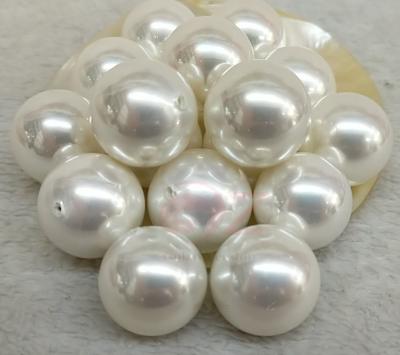 China South Sea Pearl Imitation Shell Pearls Round Beads, Sea Shell Pearls Beads, Strand 2mm 3mm 4mm 6mm 8mm 10mm 12mm 14mm 16mm 18mm 20mm Good Luster for sale