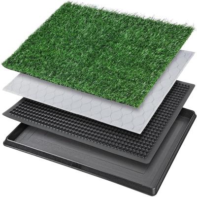 China Sustainable Artificial Grass Patch Bathroom Mat And Washable Pee Pad For Dog for sale