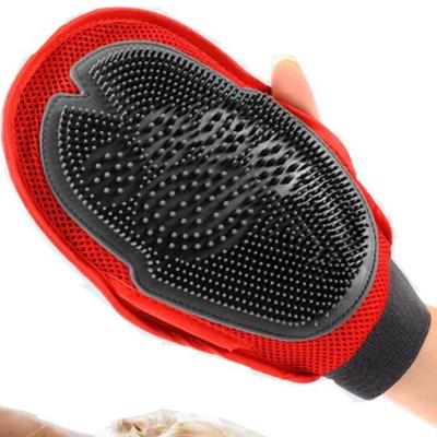 China New Arrival Stored Pet Bath Grooming Dog Cat Massage Glove Pet Hair Remover for sale