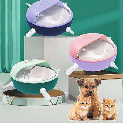 China Viable Pet Bowl ABS Puppy Nursing Feeder With 4 Nipples , Bionic Pet Self Feeding Device for sale