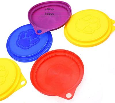 China Viable Self-Sealing Reusable Dog Cat Food Can Cover Pet Food Lid for sale