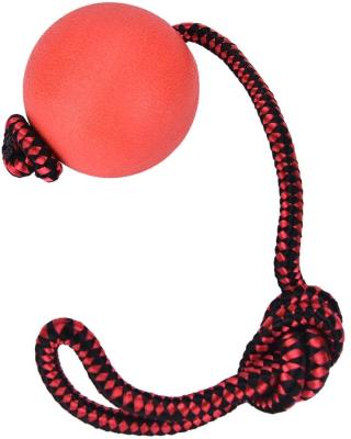 China Durable Rubber Outdoor Chew Ball Stored Toy Ball Pet Rolling Toy Interactive Ball for sale