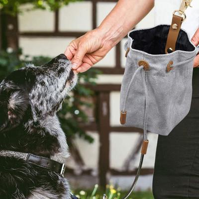 China Sustainable Portable Dog Leash Snack Bag Food Treat Storage Holder with Clip Dog Treat Pouch Bags for Training for sale