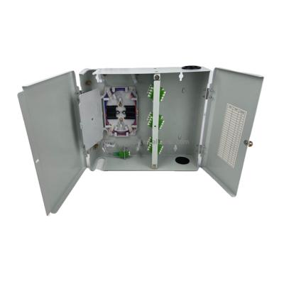 China Hot Selling FFTX FTTH 19 Inch 16F 24FO 32F 96core FDB FTTH ODF Fiber LC Cable Terminal Distribution Optic Wall Mount Outdoor Box for sale