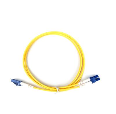 China SM 3M 5M OS2 9/125um Factory LC-LC/UPC APC Fiber Optic Drop Jumper Cable Yellow Duplex Armored Patch Cord FTTH FTTX - PVC/LSZH 2.0 3.00mm for sale