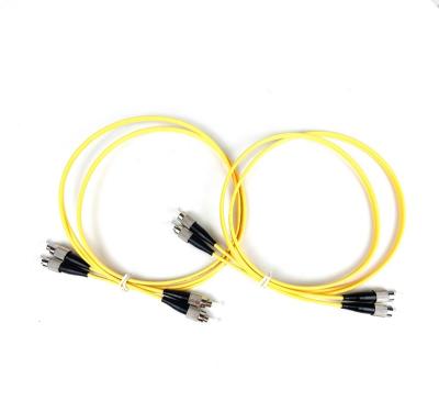 China FTTH Patch Cord FTTX FC-FC/UPC APC FTTH SM MM OM3 G652D 9/125um Yellow Duplex Fiber Drop Jumper Cable Armored - PVC/LSZH 2.0 3.00mm for sale