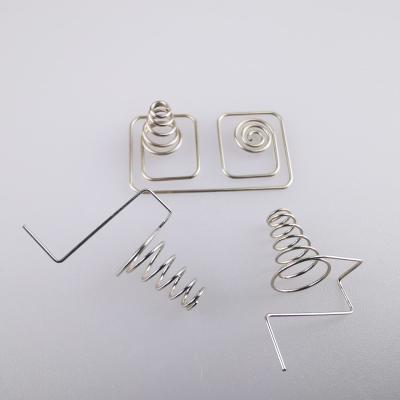 China Coil Sale Wire Nickel Plating Spring Clip Contacts Battery Hot Spring for sale