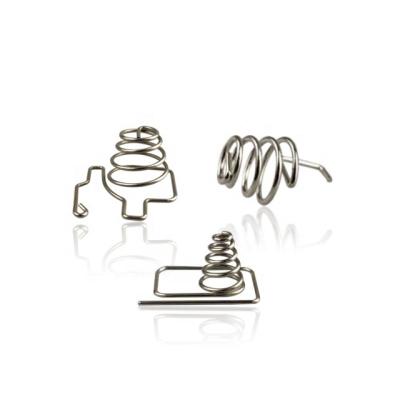 China Custom Nickel Plated Coil Music Wire Battery Spring Connector Contact Springs for sale