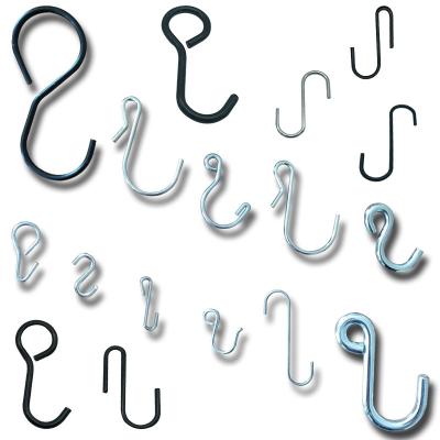 China Heavy Industry Black S Hooks Metal Factory Custom Stainless Steel S Shaped Hook for sale