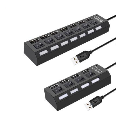 China High Speed ​​USB 2.0 Hub USB 2.0 Multi Hub USB Splitter 4/7 Multi Extender USB Left Hub 2.0 for sale