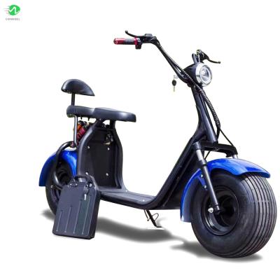 China New Unisex Electric Scooter 60V 1500W Wheel Motorcycle Citycoco Citycoco Mini Food Deliver Electrico Fat de c for sale