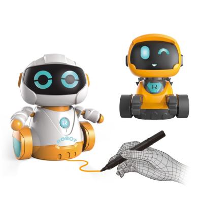 China Toy Robot Scribing Induction Car Smart Follow The Line Automatically Sense Robot For Kids for sale