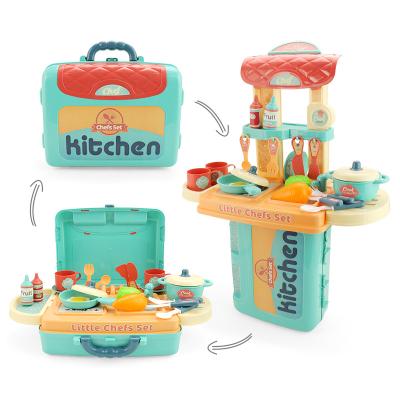 China Funny Toy Educational Education Pretend Kitchen Toy Induction Cook Set Play Kitchen Sets Toys for sale