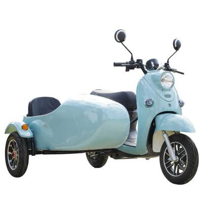 China 2022 fasion 3 wheels electric scooter sidecar 72V30AH e bike front and rear 3.00-10 inch for sale